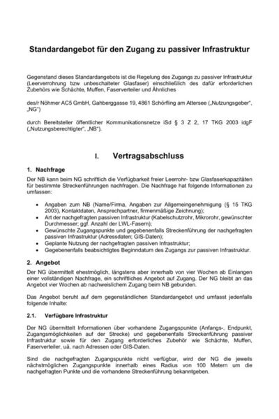 Standardangebot AC 5 VB